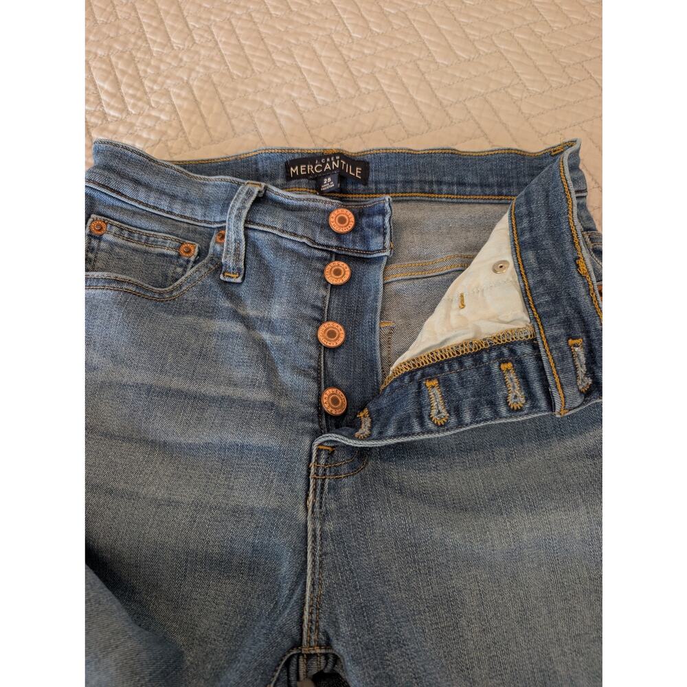 J. Crew Mercantile Jeans Women's Size 25 Blue Button Fly (0357)